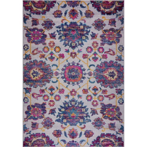 Ladole – Tapis à motif floral persan, multicolore, Johanna, motif floral, 5 x 8 pi 6 po, 160 cm x 230 cm