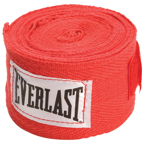 Bandages de main de 120 po d'Everlast - Lot de 1 - Rouge