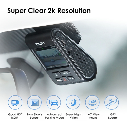 VIOFO A119 V3 2.5K Dash Cam 2560 X 1600P Quad HD+ Car DVR with GPS Logger