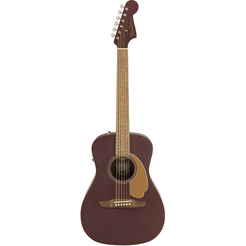 Guitare acoustique-électrique Malibu Player de Fender - Noyer/Bourgogne satiné