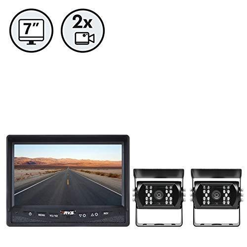 REAR VIEW SAFETY  Backup Camera System Two Camera Setup Rvs-770614-Nm