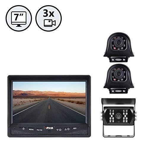 REAR VIEW SAFETY  Backup Camera System With Side Cameras Rvs-770616-Nm