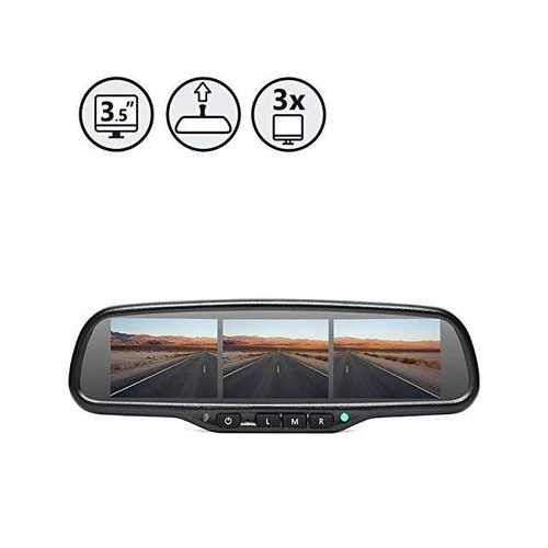 G-Series Rear View Replacement Mirror Monitor with Two 4.3" Displays