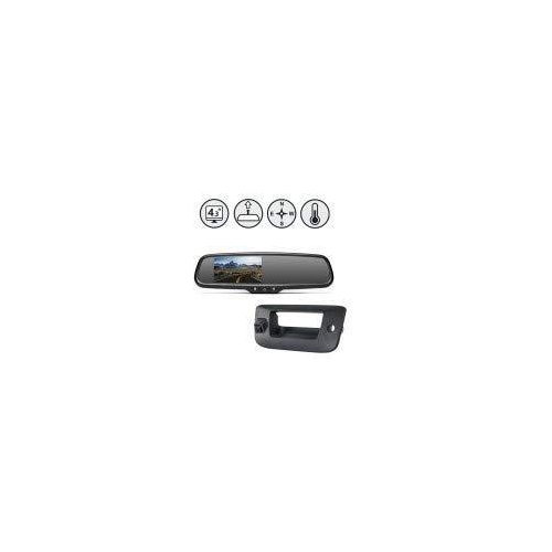REAR VIEW SAFETY  Sierra 3500 2007-2014 Mirror Monitor With Dash Camera Sierra Tailgate Camera 33Ft Cable