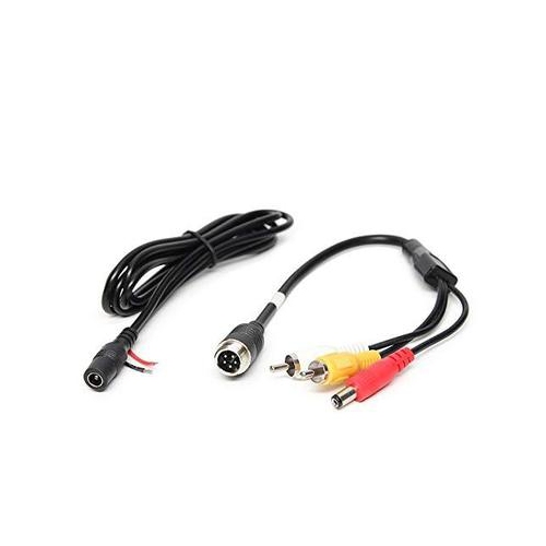 5 Pin Male to RCA Male Adapter with Female Power Cable