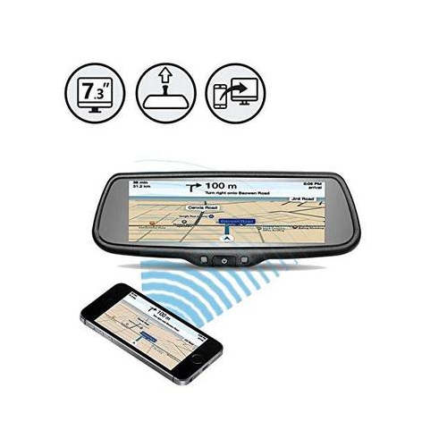 G-Series Rear View Replacement Mirror Monitor with 7.3" Mirrorlink Display