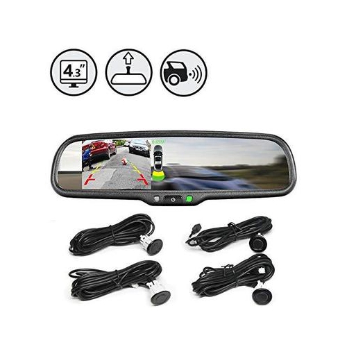 G-Series Rear View Replacement Mirror Monitor with Backup Sensors