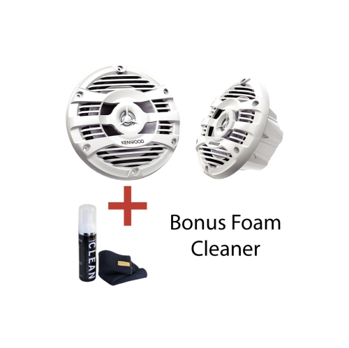 Kenwood KFC-1653MRW 6.5" 2-Way Speakers White with Bonus Foam Cleaner