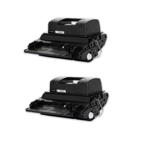 Printer Solution Compatible 2 Pack HP 81A Black Toner Cartridge