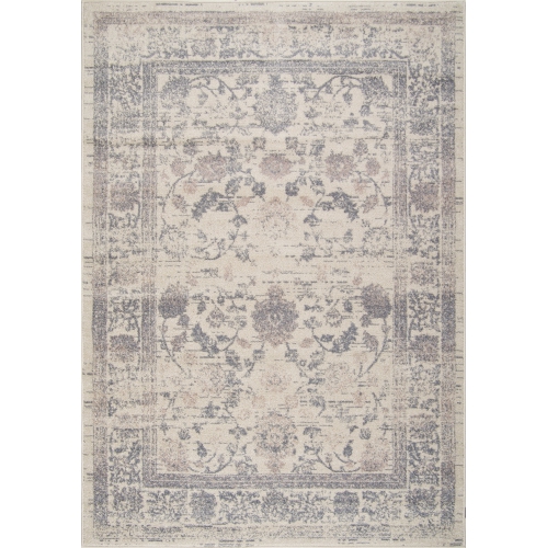 LA DOLE RUGS  Ladole Rugs Vintage Santori Cream Dark Traditional Durable Indoor Runner Rug Carpet, 3X10 (2'7" X 9'10", 80Cm X 300Cm) In Beige