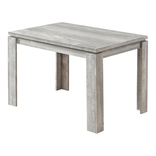 Monarch Specialties I 1164 Table de Salle à Manger - Aspect Bois Recyclé Gris 32''X48 ''
