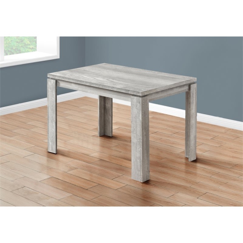 Monarch Specialties I 1164 Table de Salle à Manger - Aspect Bois Recyclé Gris 32''X48 ''