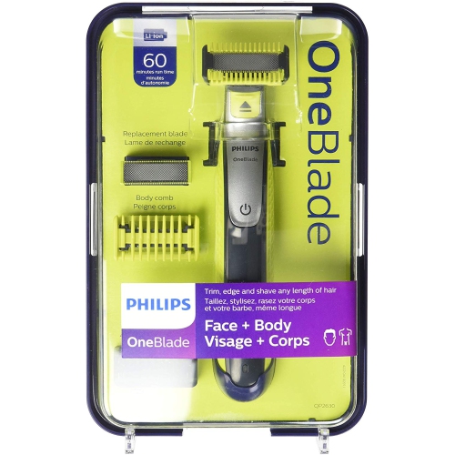 Philips OneBlade Face & Body Kit with Li-Ion Handle, QP2630/21