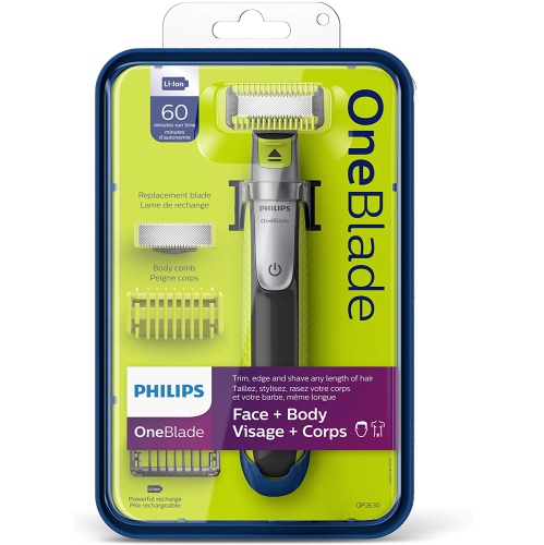 Philips OneBlade Face & Body Kit with Li-Ion Handle, QP2630/21