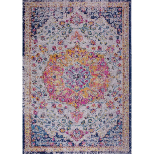 LA DOLE RUGS  Ladole Rugs Orlando Multicolor Traditional Outdoor Durable Soft Area Rug Carpet, 4X5 (3'11" X 5'3", 120Cm X 160Cm)