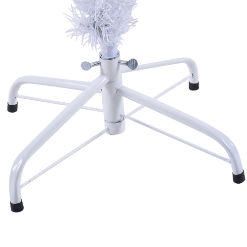 Costway 5Ft Artificial PVC Christmas Tree W/ Stand Xmas Holiday Decor White