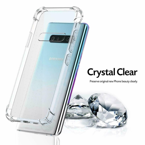 Étui souple antichoc en caoutchouc transparent pour Galaxy S10 plus de Samsung