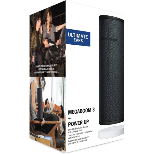 Ultimate Ears MEGABOOM 3 Portable Waterproof Bluetooth Wireless Speaker, Night Black - Brand New