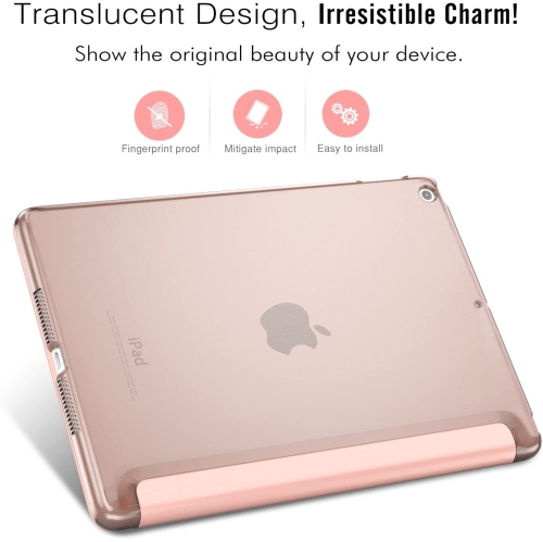 navor Case Fit 2018/2017 iPad 9.7 5th / 6th Generation - Slim Lightweight Smart Shell Stand Cover with Translucent Frosted Back Protector Fit Apple