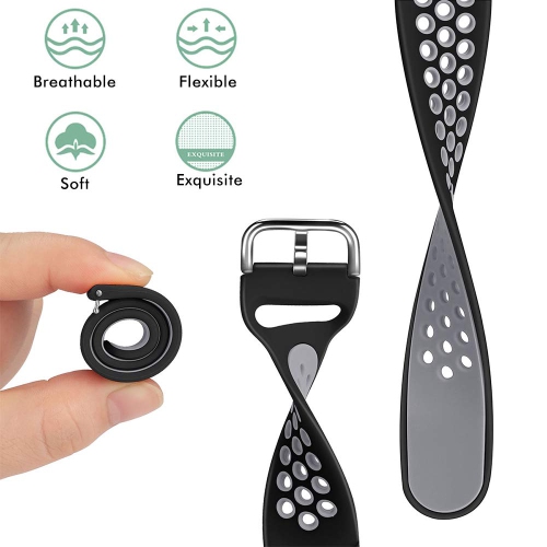 Fitbit Versa, Versa Lite, Versa 2, Versa SE, Soft Silicone Waterproof Breathable Sport Watch Strap Wristband Size SMALL