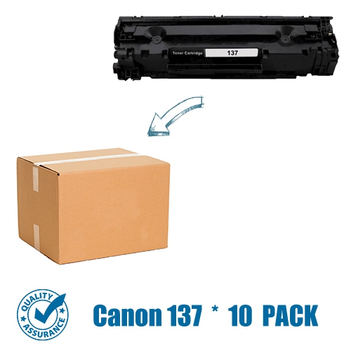 PRINTER PRO  10 Pack Canon 137/canon-137 Toner Cartridge-Canon Printer Mf212/216/217/227/229/232/236/244/247/249 In Black