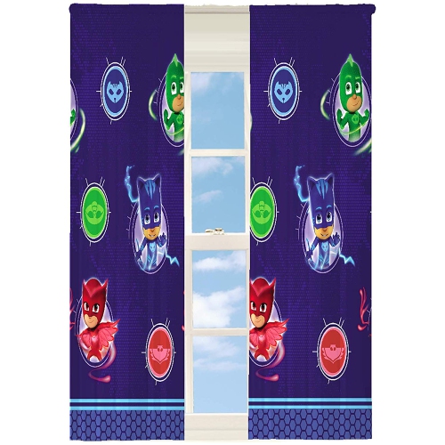 Pj Masks Kids Room Darkening Window Curtain Panels 42 X 63 Inch