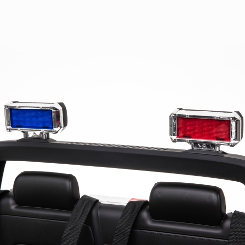 Aosom 2-Seater Kids Ride On Police Car, 12V 7AH Ride on Truck, Electric Car for Toddlers with Remote Control, LED Lights, Big Wheels, 4 Shock