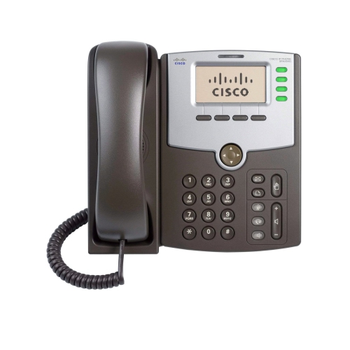 Refurbished Excellent - Cisco SPA504G 4-Line IP Phone with 2-Port Switch, PoE and LCD Display