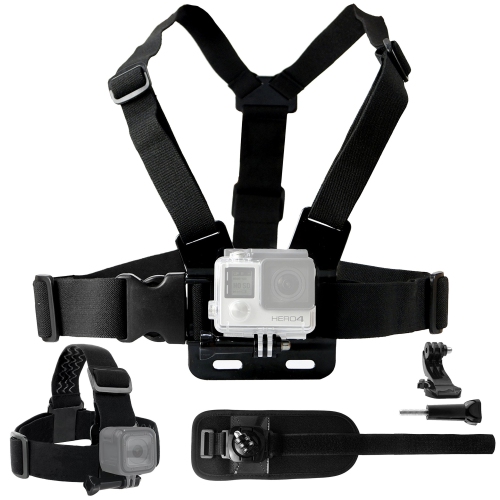 CAMKIX  Body Mount Bundle Compatible With Gopro Hero 7 / 6 / 5 / 4, Session,