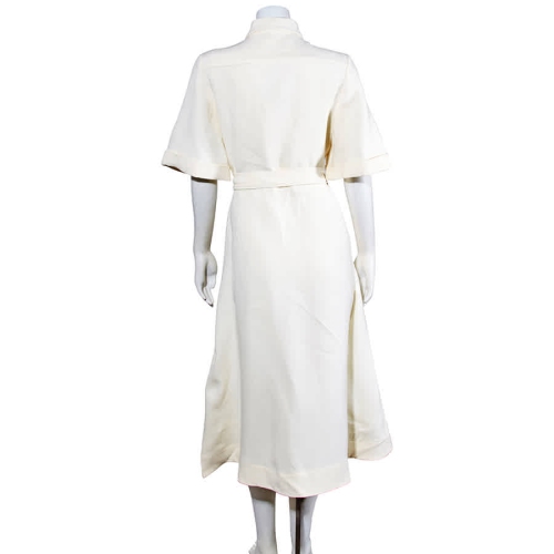 white structured dress