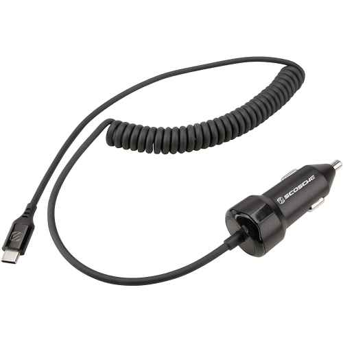SCOSCHE CPDC83 Powervolt 18W Certified USB Fast Car Charger Power Delivery 3.0 with 3-Foot Attached Cable for Standard USB-...