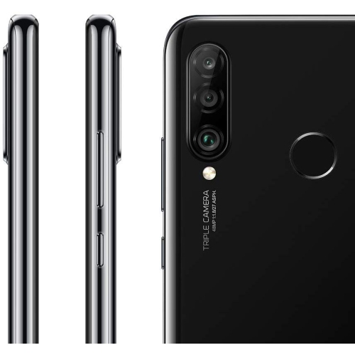 Huawei P30 Lite - Unlocked Phone - Midnight Black - Canadian Version