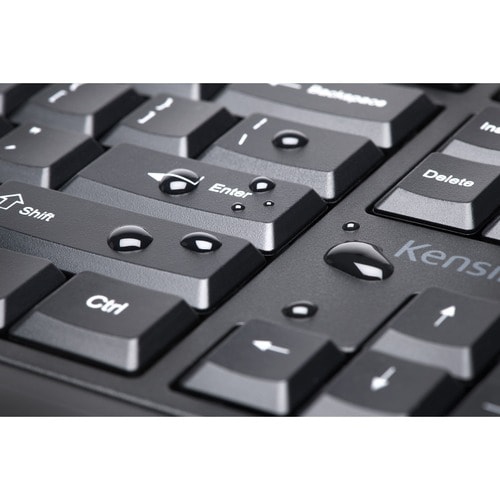 Kensington Pro Fit Wireless Bluetooth Ergonomic Keyboard and Mouse - Black -