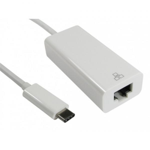 GENERIC  USB Type-C to Ethernet Cat5E Adapter In White