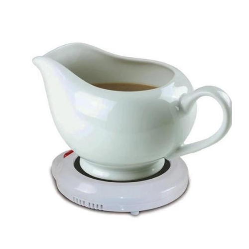 Hauz – réchaud AMW974 pour tasse, sauce, bougie parfumée et cire, blanc