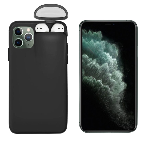 Unified Protection Silicone Gel Rubber 2 in 1 AirPods Phone Cover Case For  Apple iPhone 11 Pro (AirPods 1/2 Only) -Black | Best Buy Canada
