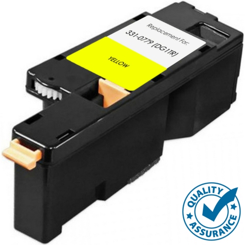 MAPLELEAF  Printer Pro Compatible Dell 331-0779 (Dg1Tr) Toner Cartridge - Dell Printer 1250/1350/1355/c1760/c1765 In Yellow