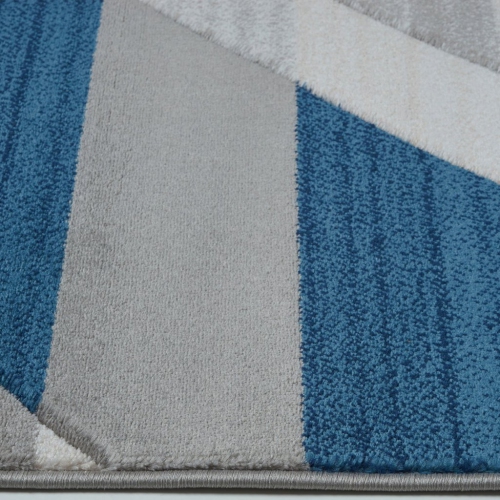 Soft Modern Indoor Mat Doormat Carpet for Bedroom Living Room Dining Room in Grey-Blue, 2' x 3'3"(60cm x 100cm)