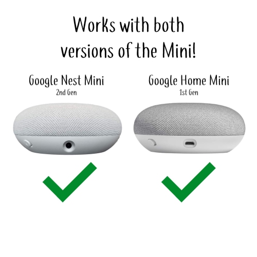 Mount Genie Google Home Mini Pedestal: Improves Sound Visibility and Charcoal