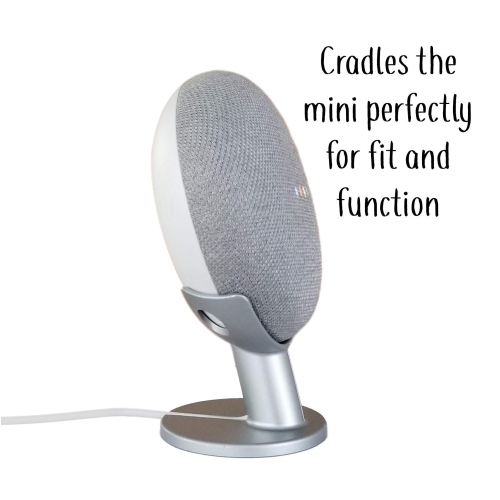 Mount Genie Google Home Mini Pedestal: Improves Sound Visibility and Charcoal