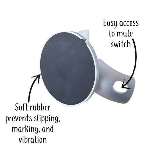 Mount Genie Google Home Mini Pedestal: Improves Sound Visibility and Charcoal