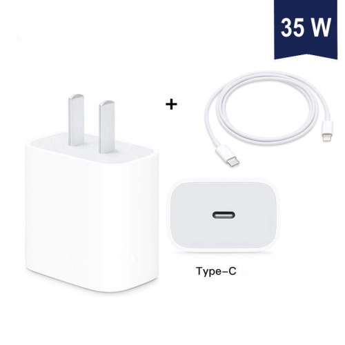20W Type USB C Fast Wall Charger Power Adapter + 3.3Ft USB-C to Lightning Cable for iPhone 11 12 13 Pro Max / iPad Air Mini Pro