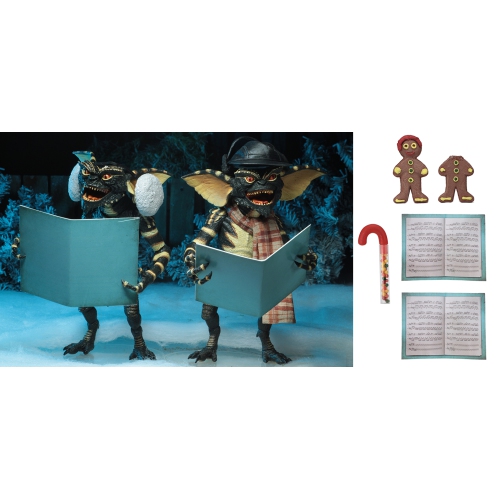 Gremlins 1984 6 Inch Action Figure 2-Pack Series - Gremlins Christmas Carol Winter Scene