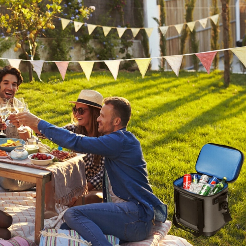 Gymax 38 Cans Portable Cooler Bag Leak-Proof Insulated Water-Resistant For Camping