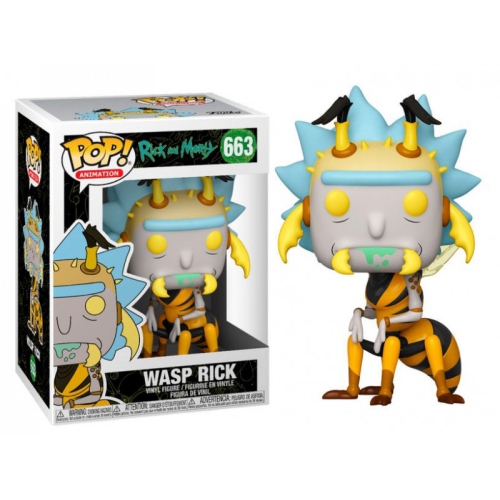 FUNKO  Pop Animation 3.75 Inch Action Figure Rick And Morty - Wasp Rick #663 Great item