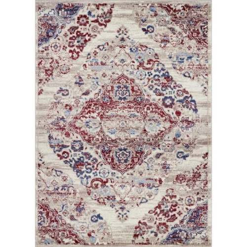 LA DOLE RUGS  Ladole Rugs Kentucky Victoria Multicolor Traditional Parsian Inspi Area Rug Carpet, 8X11, 7'10" X 10'5" (240Cm X 320Cm) In Red