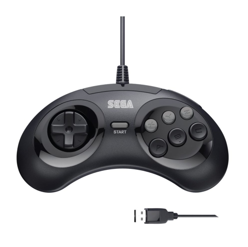 Retro-Bit SEGA Genesis® 6-button Arcade Pad in Black Retro