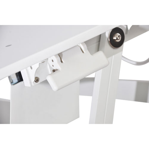 Rocelco DADR Deluxe Standing Desk Riser with Keyboard Tray - White
