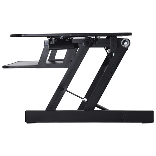 Rocelco EADR Standing Desk Riser with Keyboard Tray - Black