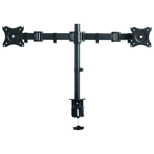 Rocelco DM2 Dual Monitor Desk Mount - Black